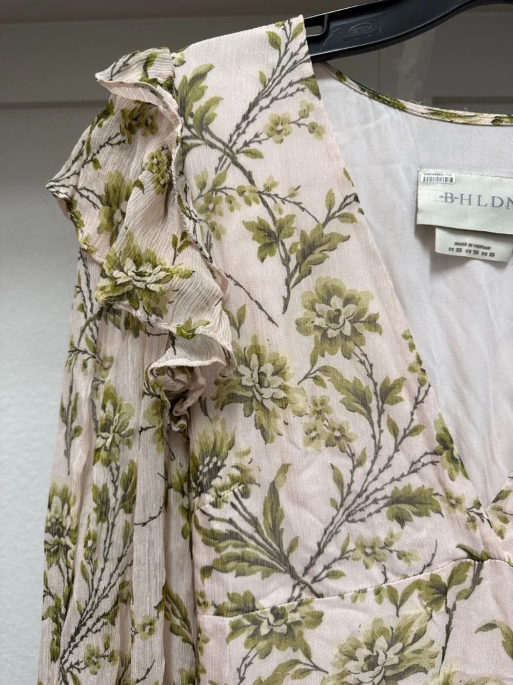 BHLDN Liana Printed V-Neck Long-Sleeve Maxi Dress - Picture 6 of 12